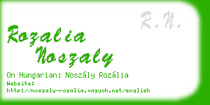 rozalia noszaly business card